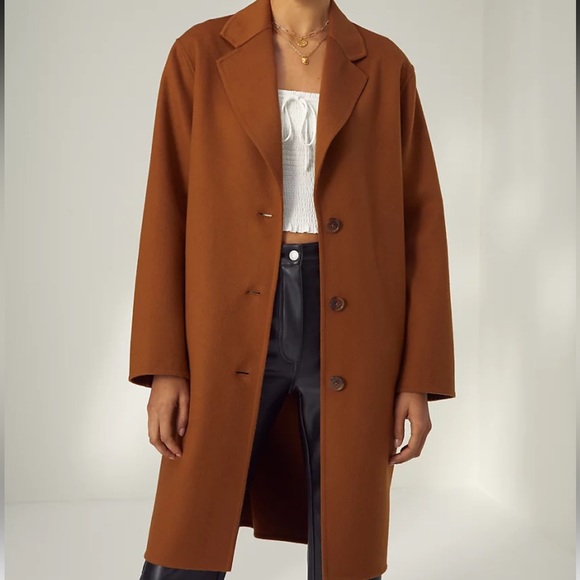 Wilfred Julien oversized wool and cashmere blend coat in Camel size small - Picture 13 of 16